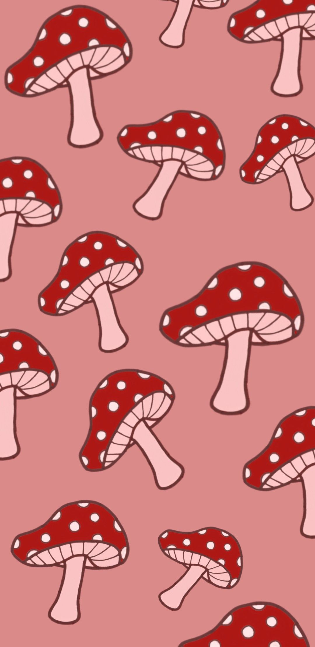 Download A Cartoon Mushroom On A Green Background Wallpaper  Wallpaperscom