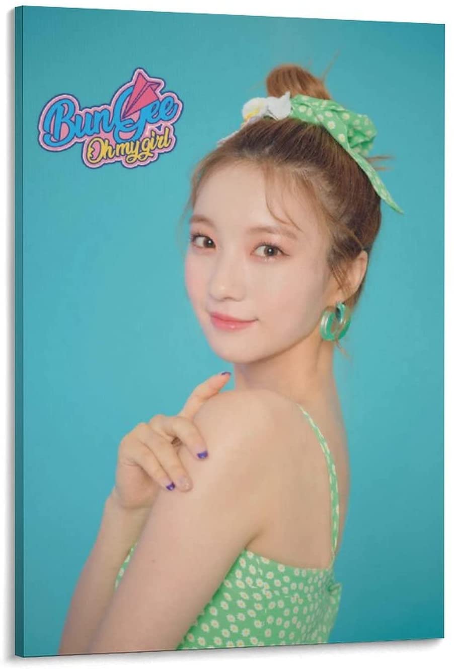 Star Girl Group Idols Oh My Girl Kpop Fall in Love Ocean Teaser Binnie Merchandise Canvas Poster Bedroom Decor Sports Landscape Office Room Decor Poster Gift 08x12inch(20x30cm): Posters & Prints