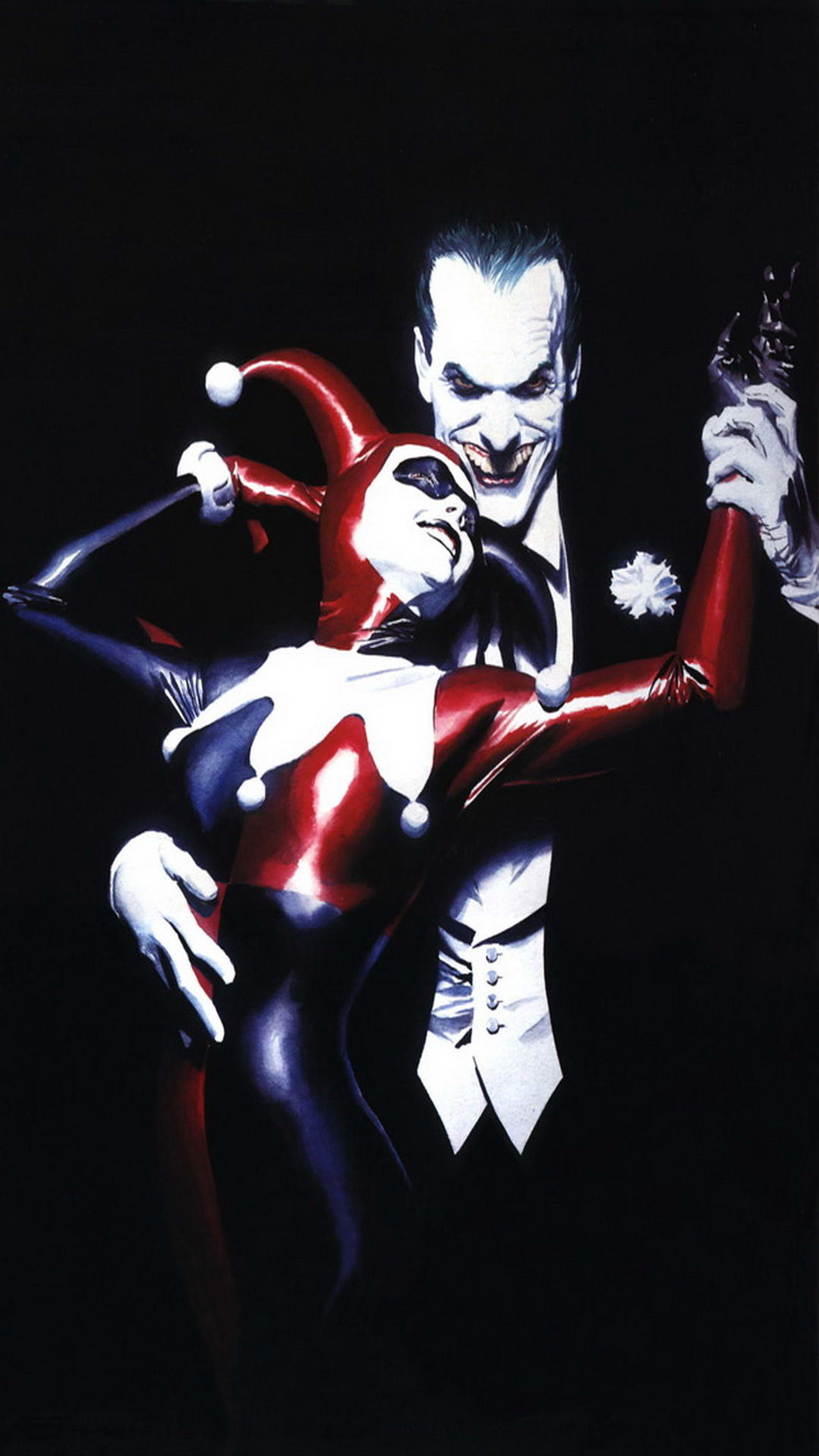 harley quinn and joker iphone wallpaper