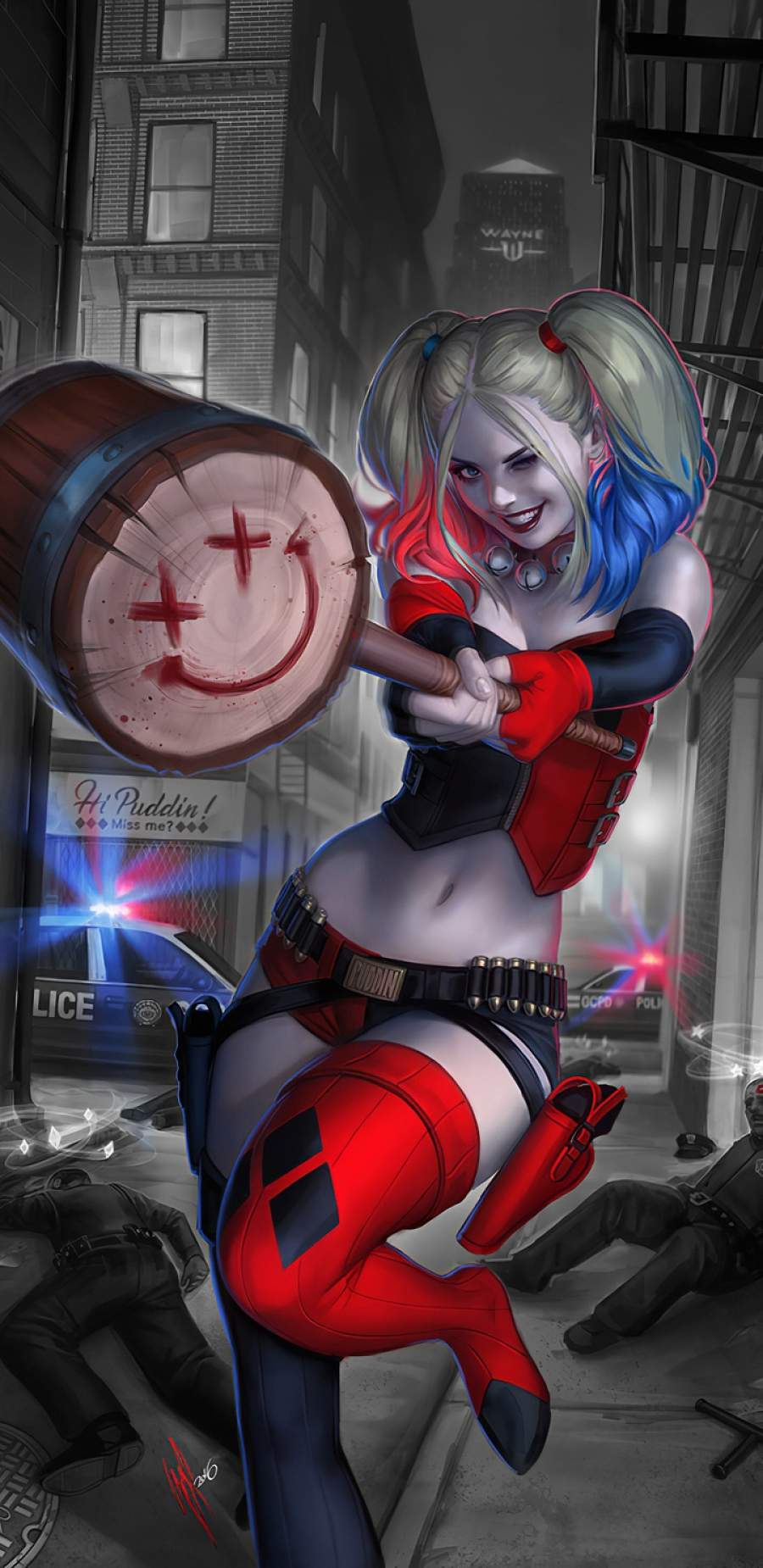 Harley Quinn Art IPhone Wallpaper Wallpaper, iPhone Wallpaper