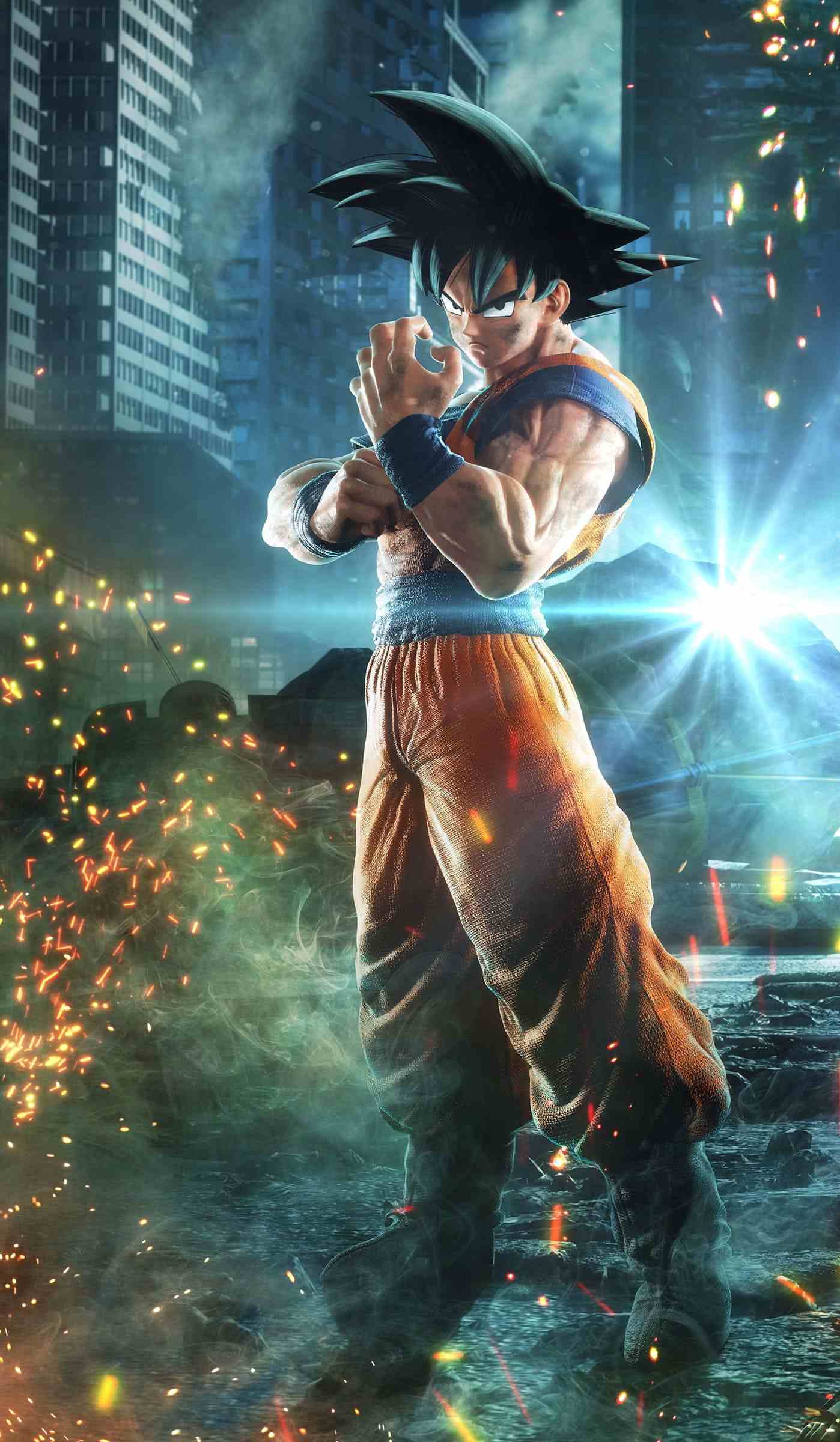 4K wallpaper Jump Force Goku dragon ball z 4K 8K smoke physical structure iphone 13 wallpaper