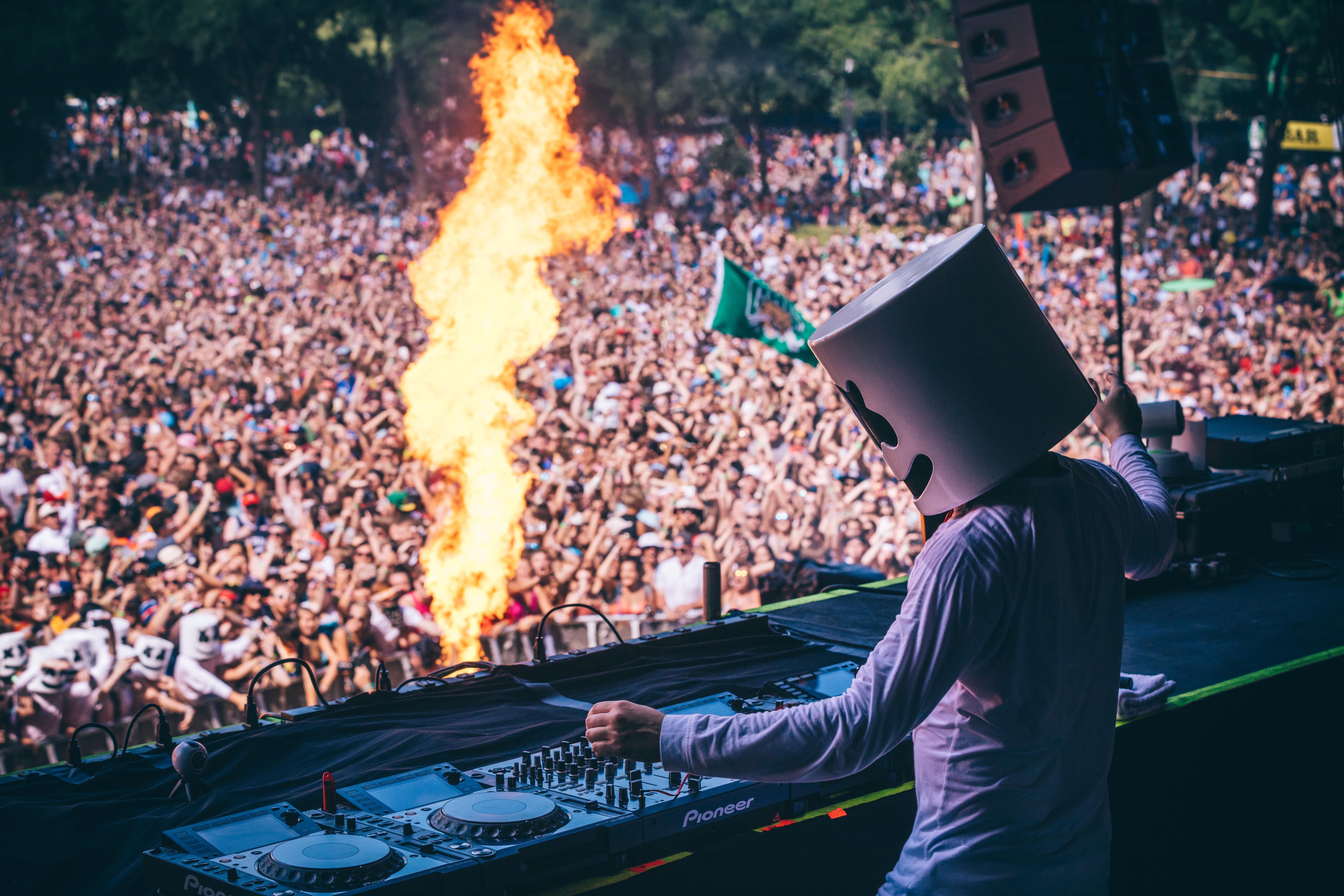 Marshmello Performing At Music Festival 5k, HD Music, 4k Wallpaper, Image, Background, Photo and Picture
