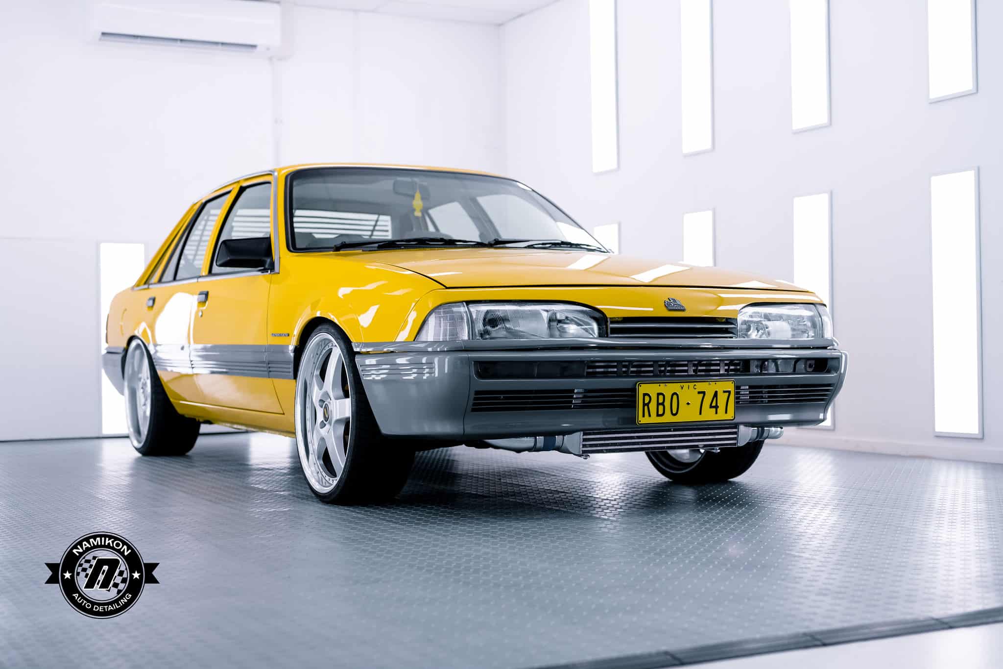 Commodore VL Turbo in canary yellow. Master Detailed to Perfection