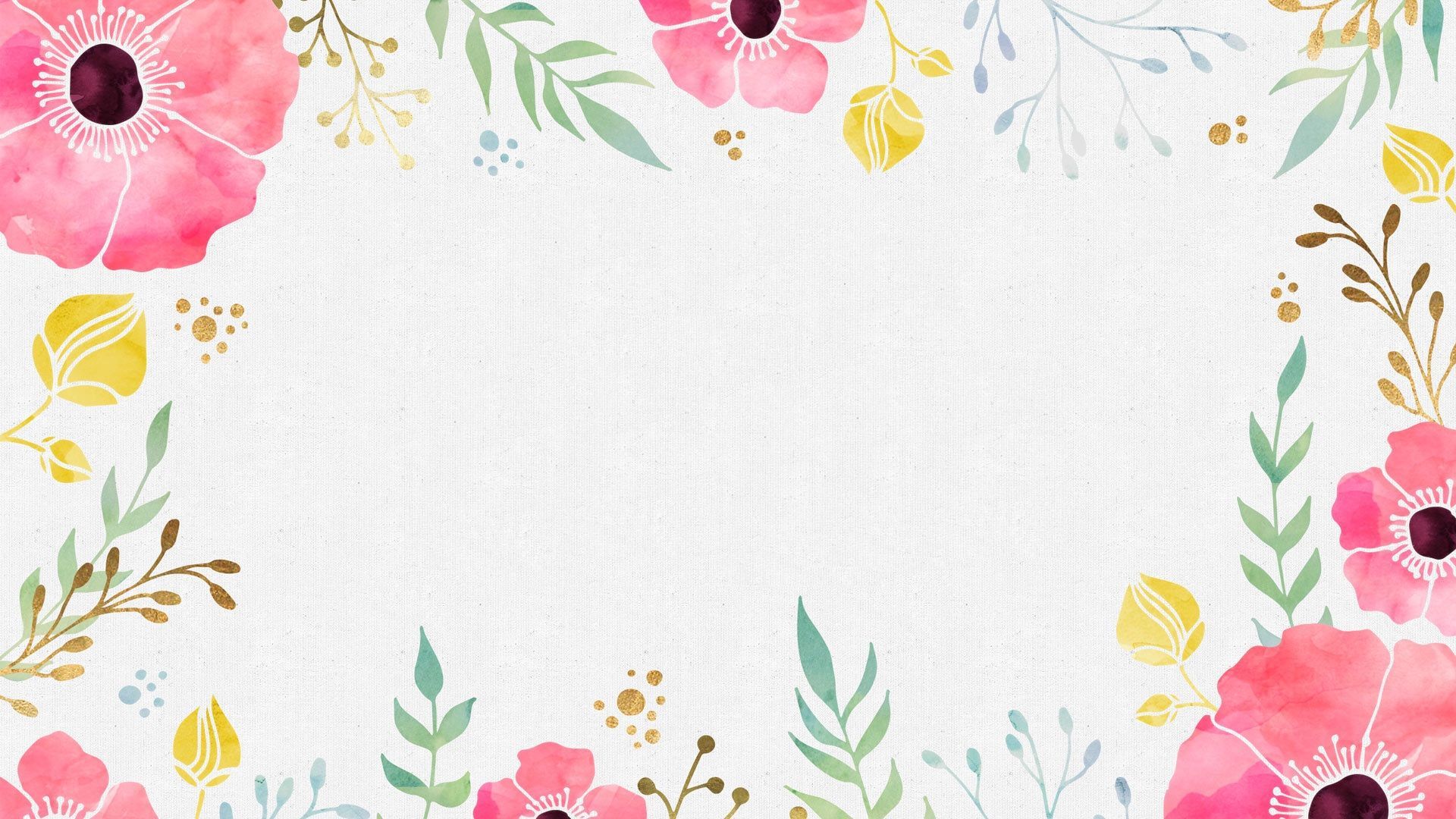 Watercolor Flowers Desktop Wallpaper Free Watercolor Flowers Desktop Background