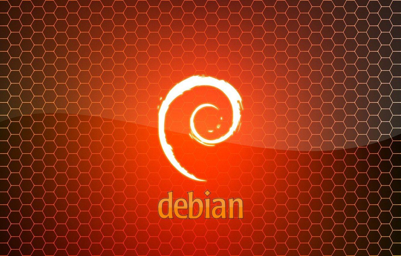 Wallpaper Linux, Orange, Debian Image For Desktop, Section Hi Tech