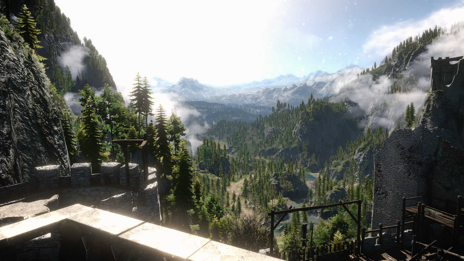 Kaer Morhen Balcony View Video Game The Witcher 3: Wild Hunt The Witcher Wallpaper. The witcher, Fantasy landscape, Witcher 3 wild hunt