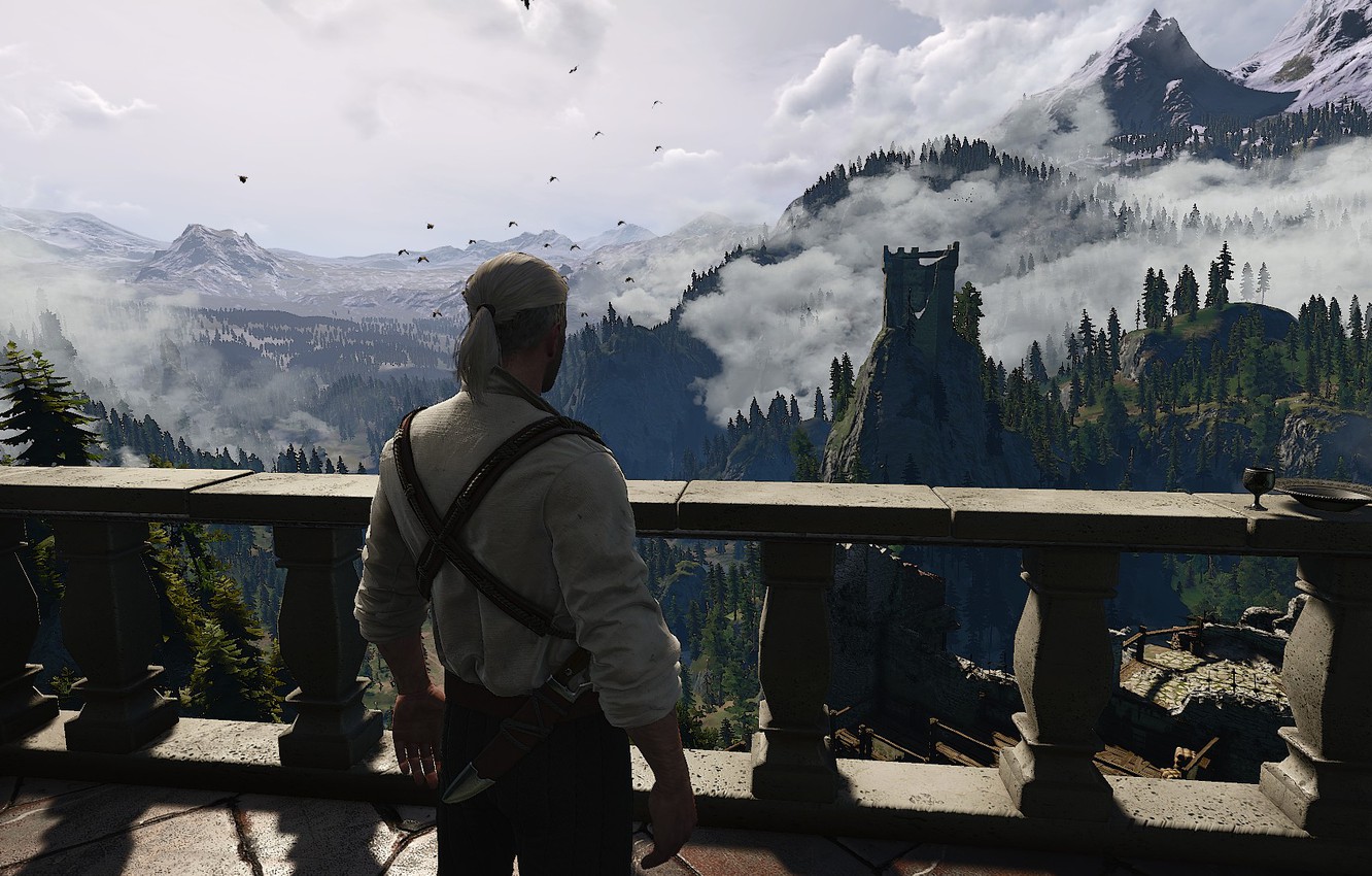 Wallpaper The Witcher 3: Wild Hunt, Geralt of Rivia, CD Project RED, Kaer Morhen, 21:9, UltraWide image for desktop, section игры