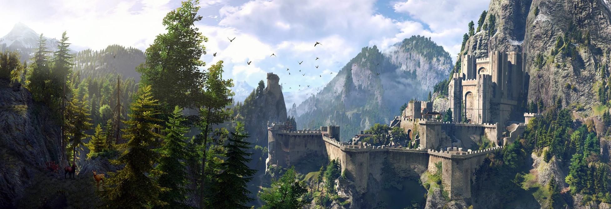 Kaer Morhen. The witcher 3, The witcher wild hunt, Fantasy landscape