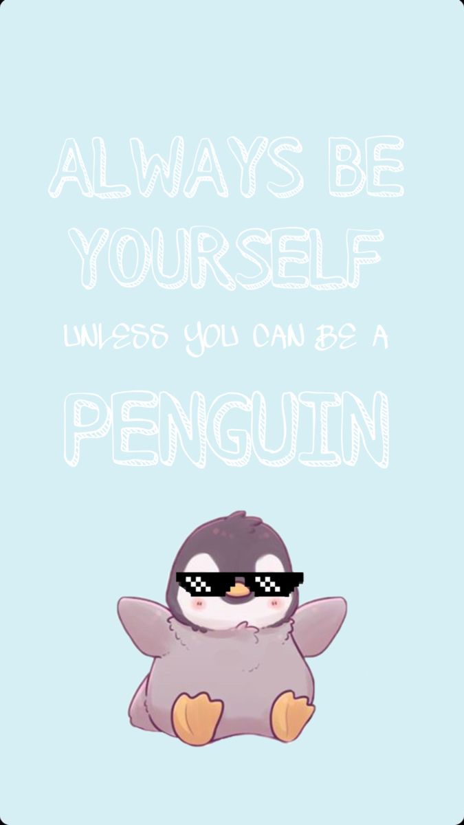 Penguin wallpaper. Penguin wallpaper, Cartoon wallpaper iphone, Cute animal drawings kawaii