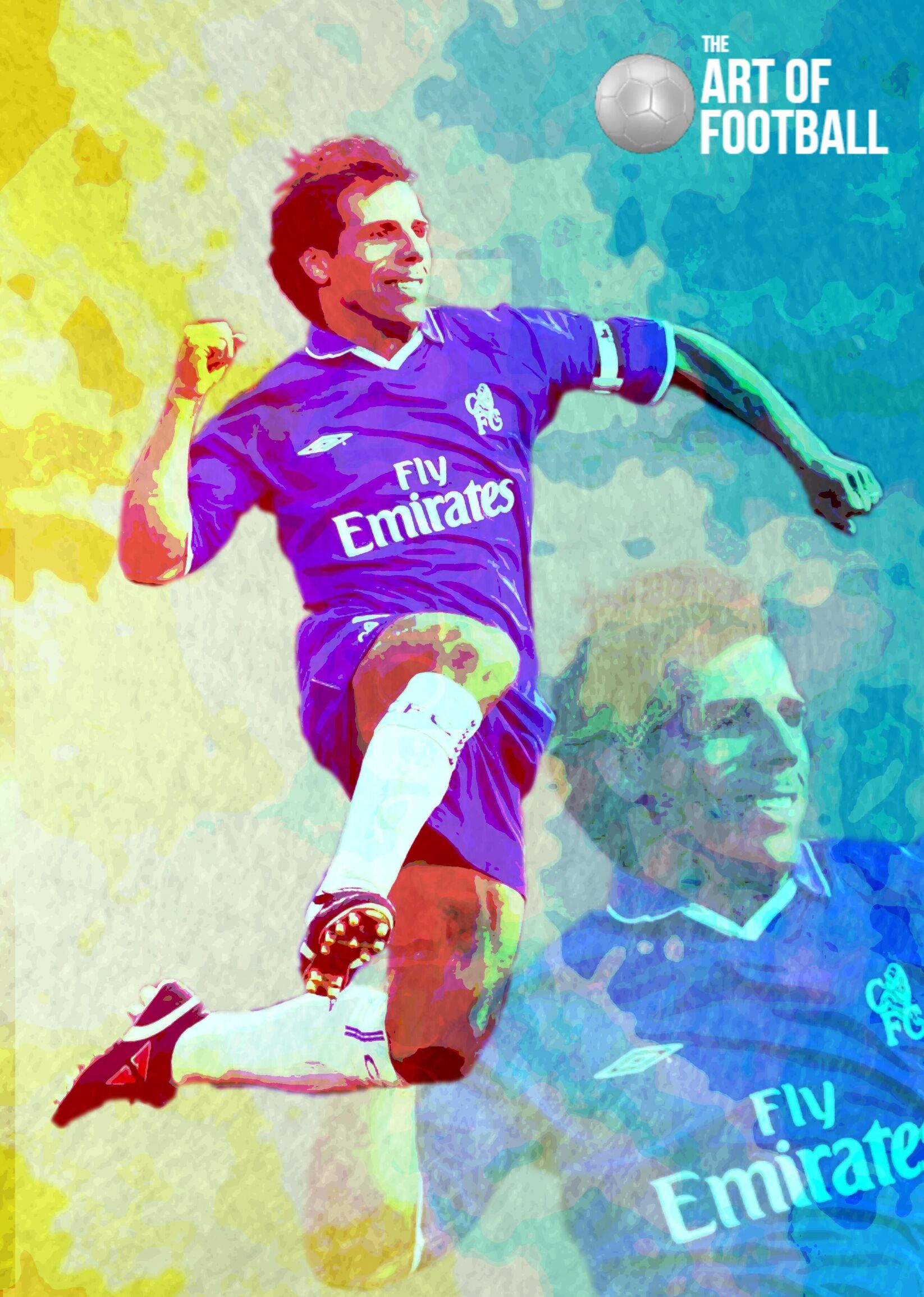 Chelsea FC Gianfranco Zola Iconic Legend Poster