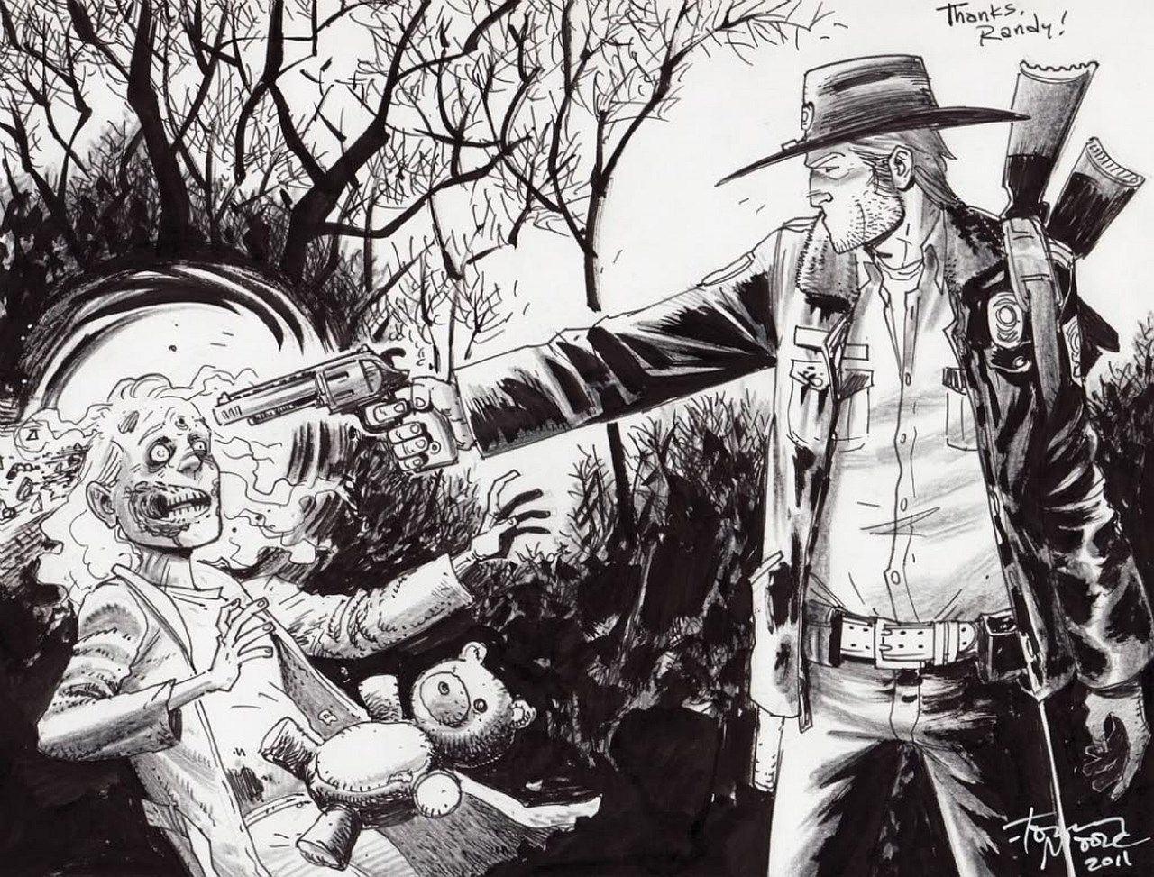 Walking Dead Graphic Novel Art