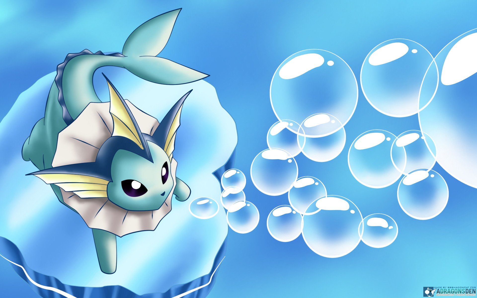 nintendo, Water, Pokemon, Video, Games, Vaporeon, Serie Wallpaper HD / Desktop and Mobile Background