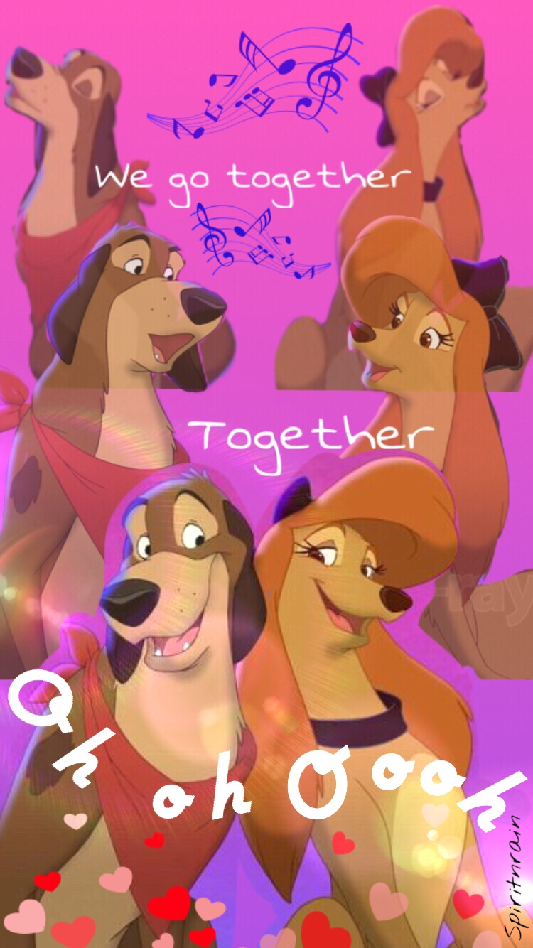 A Fox and the Hound 2 wallpaper I made! Featuring Dixie and Cash!:) I am happy for you to use it, just give me cred. The fox and the hound, Disney