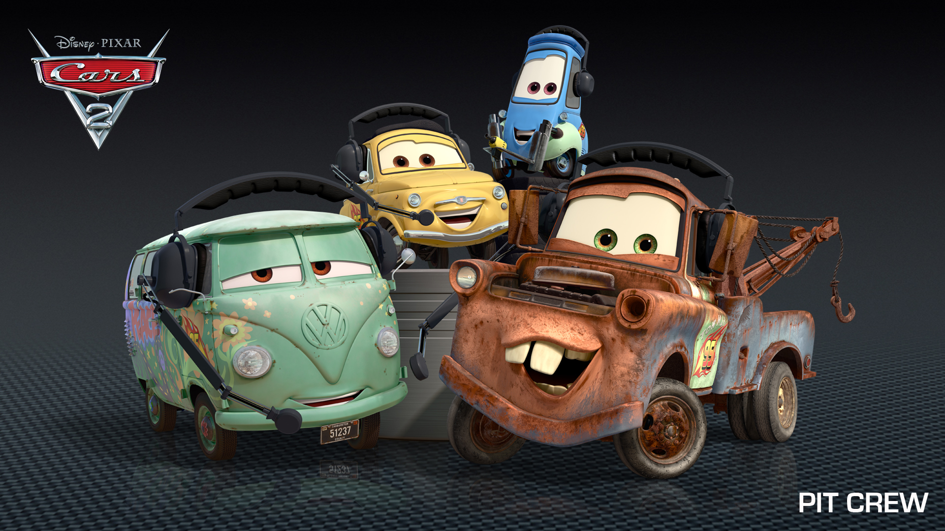 Cars 2 Characters Image & Descriptions Revealed + Lightning McQueen 3D Turnaround Video