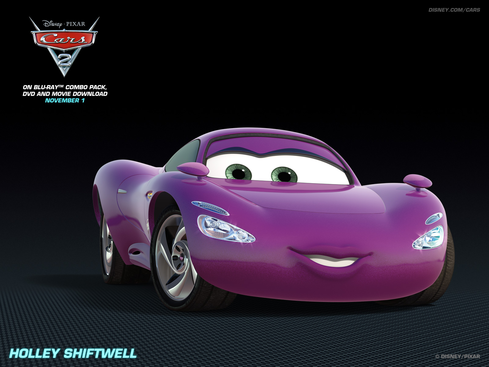 Holley Shiftwell Pixar Cars 2 Wallpaper