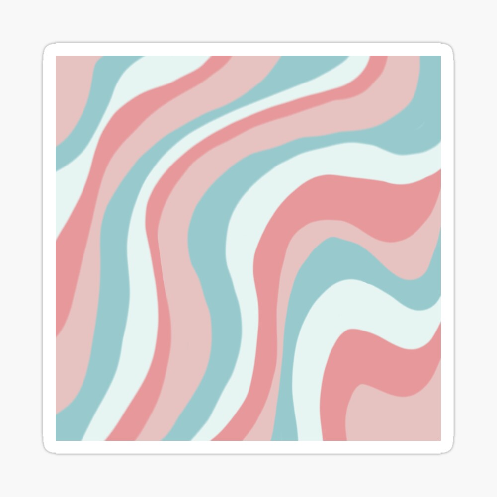 Aesthetic Wallpaper With Color Lines Poster By Pastel PaletteD