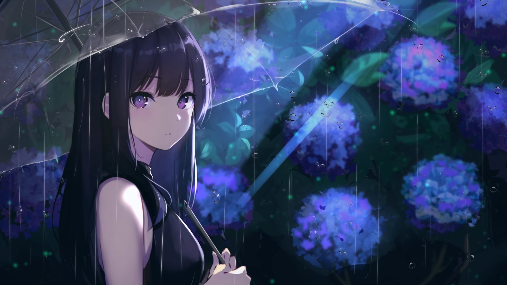 Anime Blue Purple Wallpapers - Wallpaper Cave