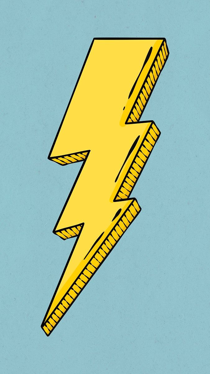 Thunderbolt on blue mobile wallpaper psd. free image / Noon. iPhone wallpaper lightning, Galaxy phone wallpaper, Mobile wallpaper