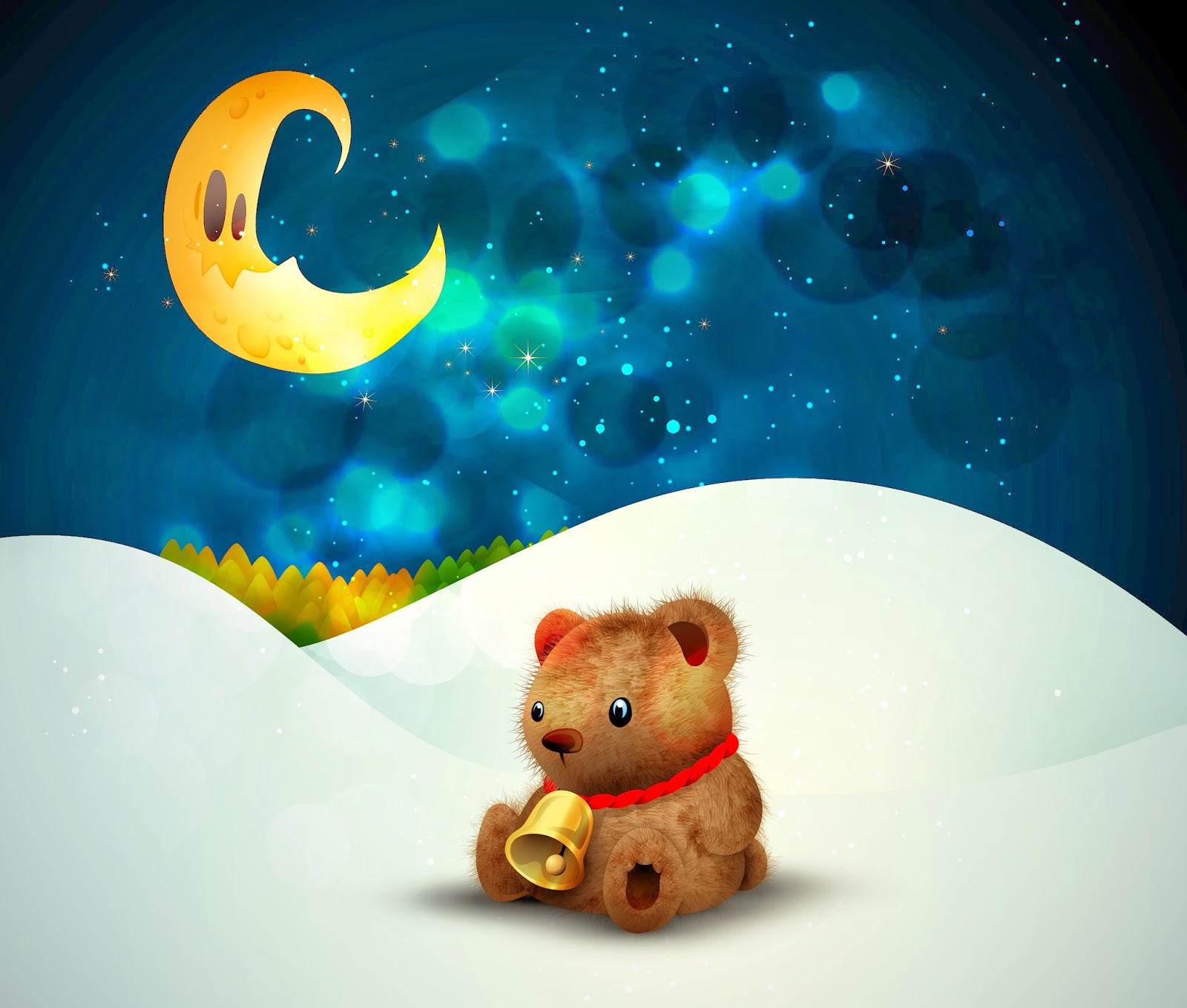 Cute Teddy Bear Wallpaper for little kids and children