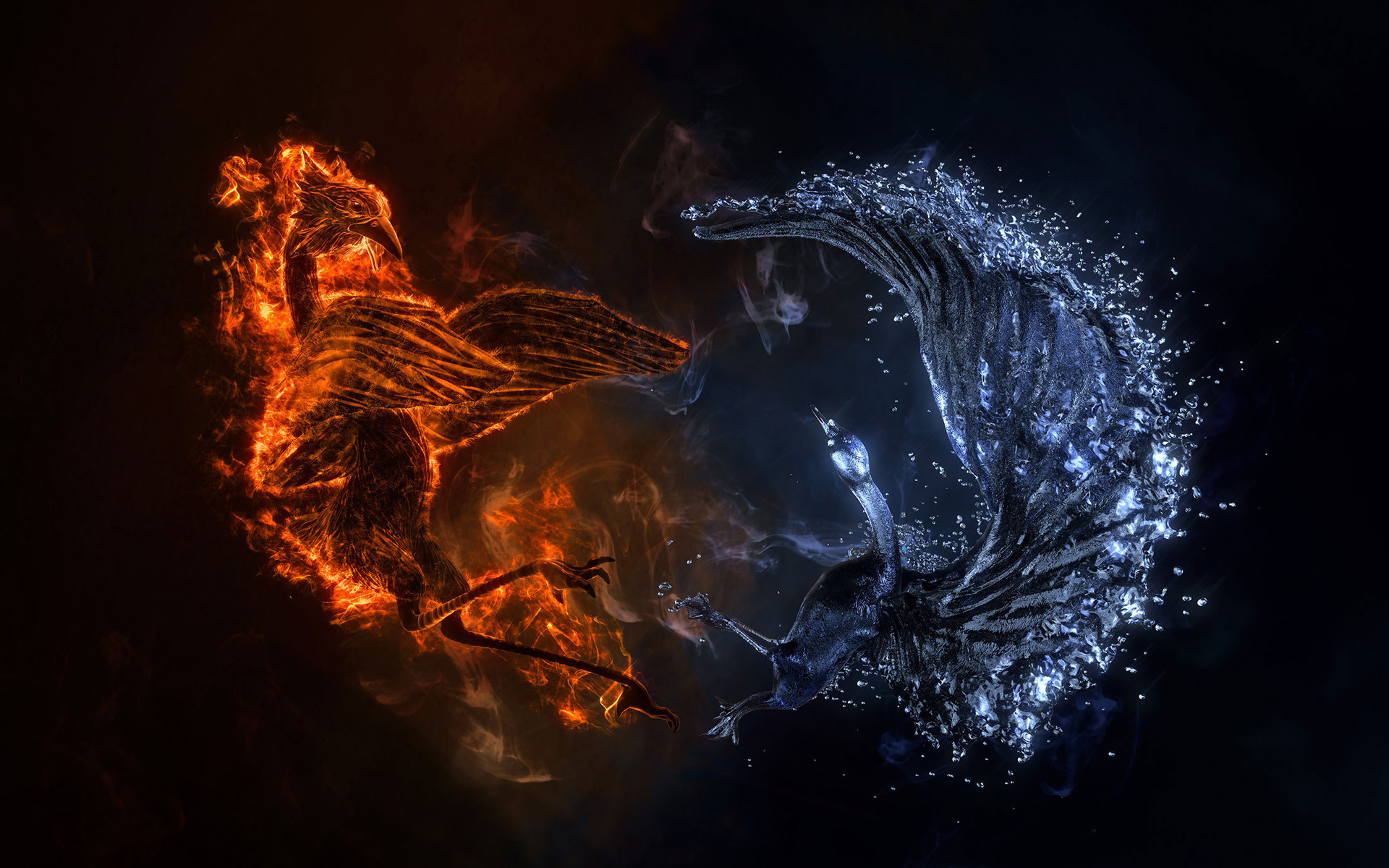 Free download Download Fire Phoenix vs Ice Phoenix Wallpaper [1920x1200] for your Desktop, Mobile & Tablet. Explore Phoenix Wallpaper. Phoenix Wright Wallpaper, Phoenix Desktop Wallpaper, Blue Phoenix Wallpaper