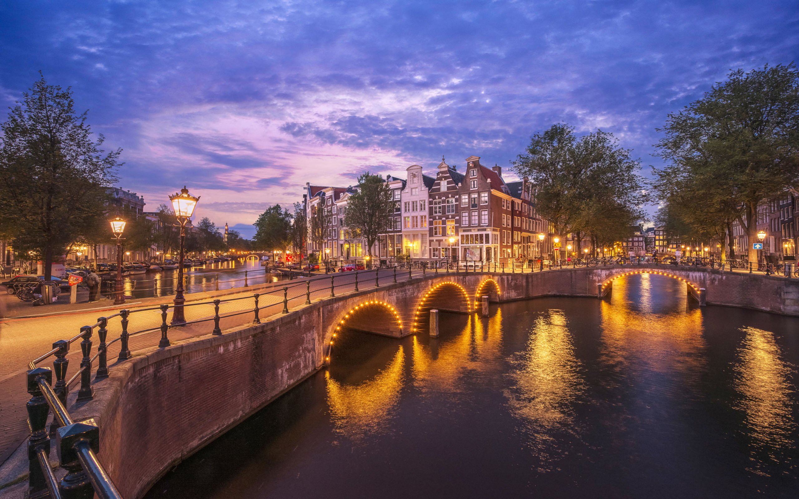 Keizersgracht Amsterdam Emperor's Canal Holland Wallpaper HD, Wallpaper13.com