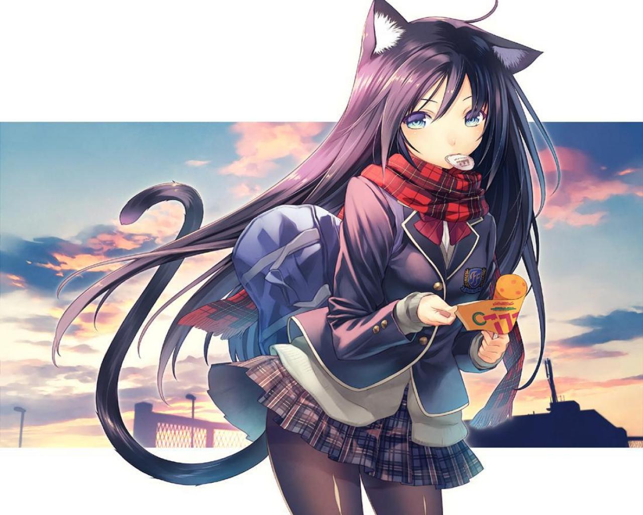 Free download Cute neko girl 127912 High Quality and Resolution Wallpaper on [1280x1024] for your Desktop, Mobile & Tablet. Explore Cute Neko Anime Wallpaper. Cute Neko Anime Wallpaper, Anime