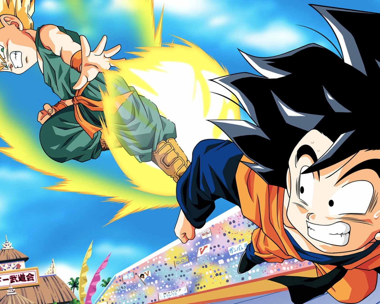 Free download Dragon Ball Dragon Ball Z Goten Trunks HD Wallpaper [1920x1080] for your Desktop, Mobile & Tablet. Explore Trunks Background. DBZ Trunks Wallpaper, Future Trunks Wallpaper, Trunks Super Saiyan Wallpaper