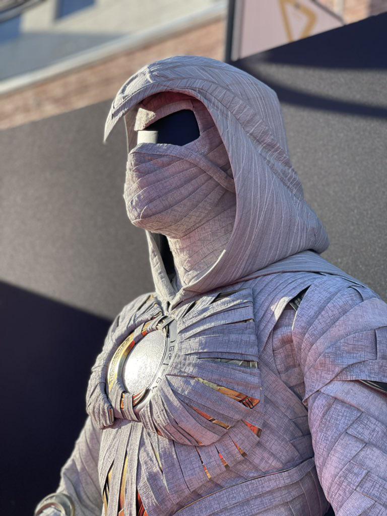 MOON KNIGHT suit photo on display at tonight's Premiere