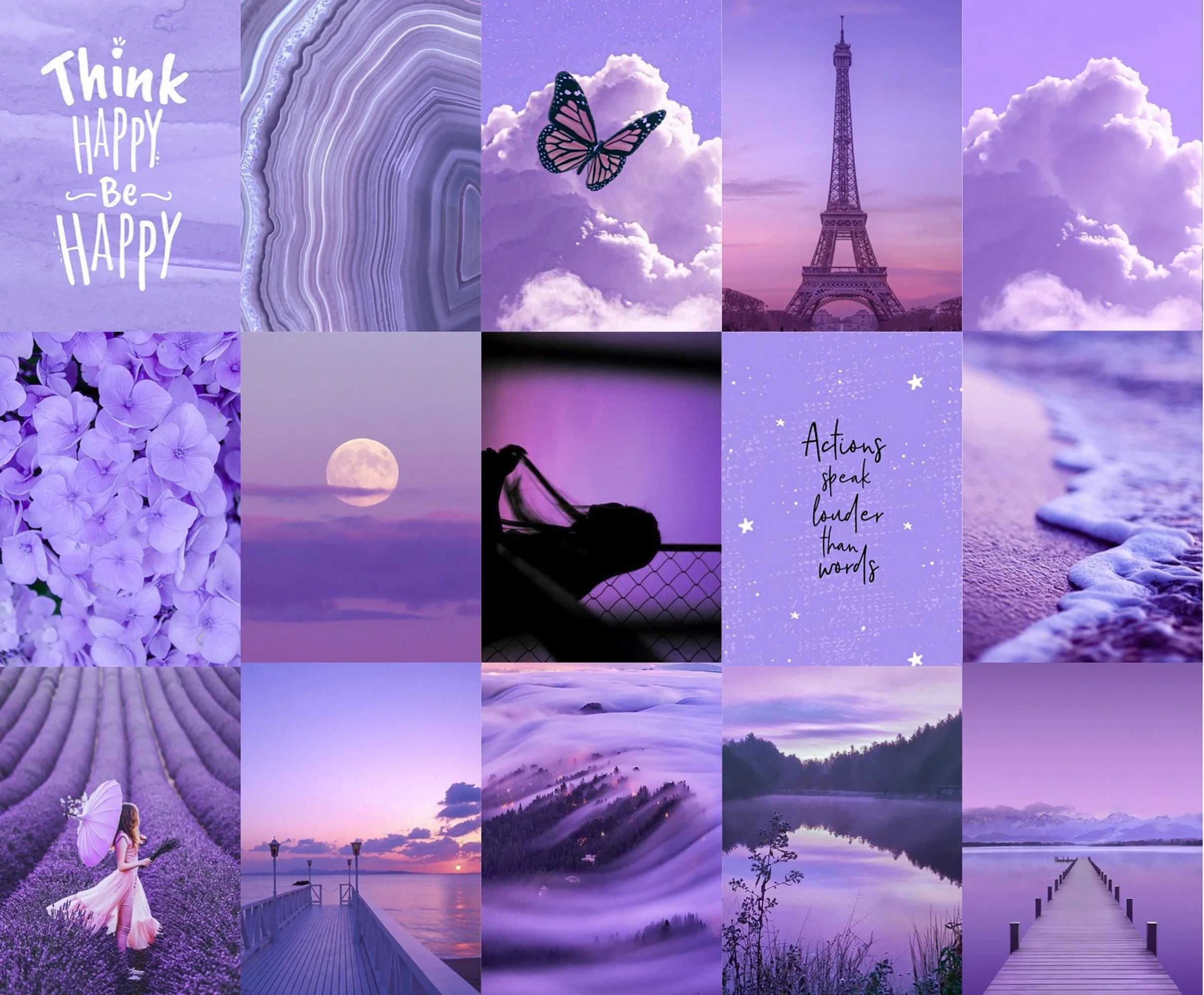 Purple Collage Aesthetic Wallpapers - Wallpaper Cave