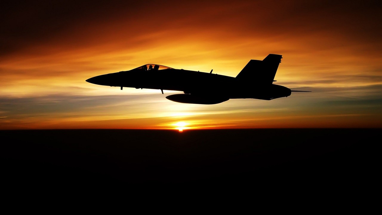 Fighter Jet Sunset