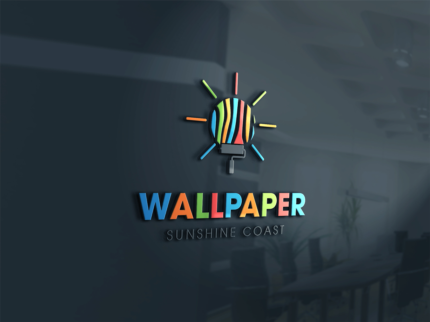 Elegant, Modern, Business Logo Design for Wallpaper Sunshine Coast by Cut N Cue Media Solutions. Design