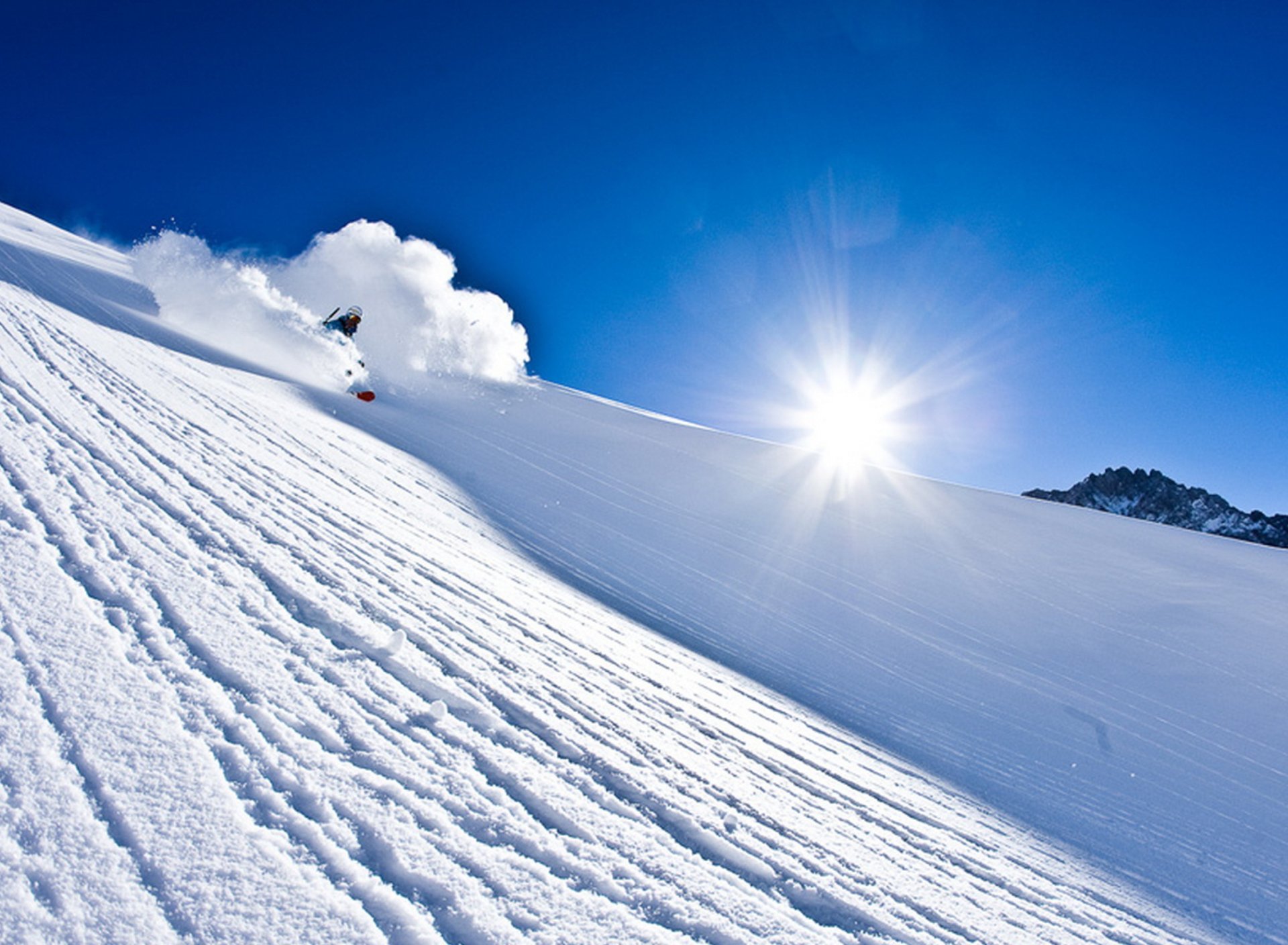 snow skiing wallpaper