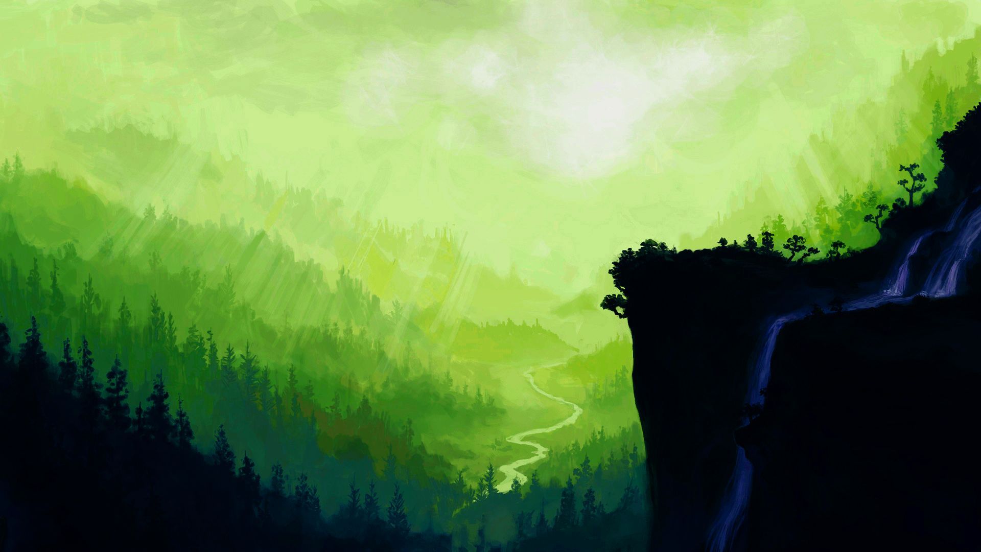 Green Anime Wallpaper Free Green Anime Background