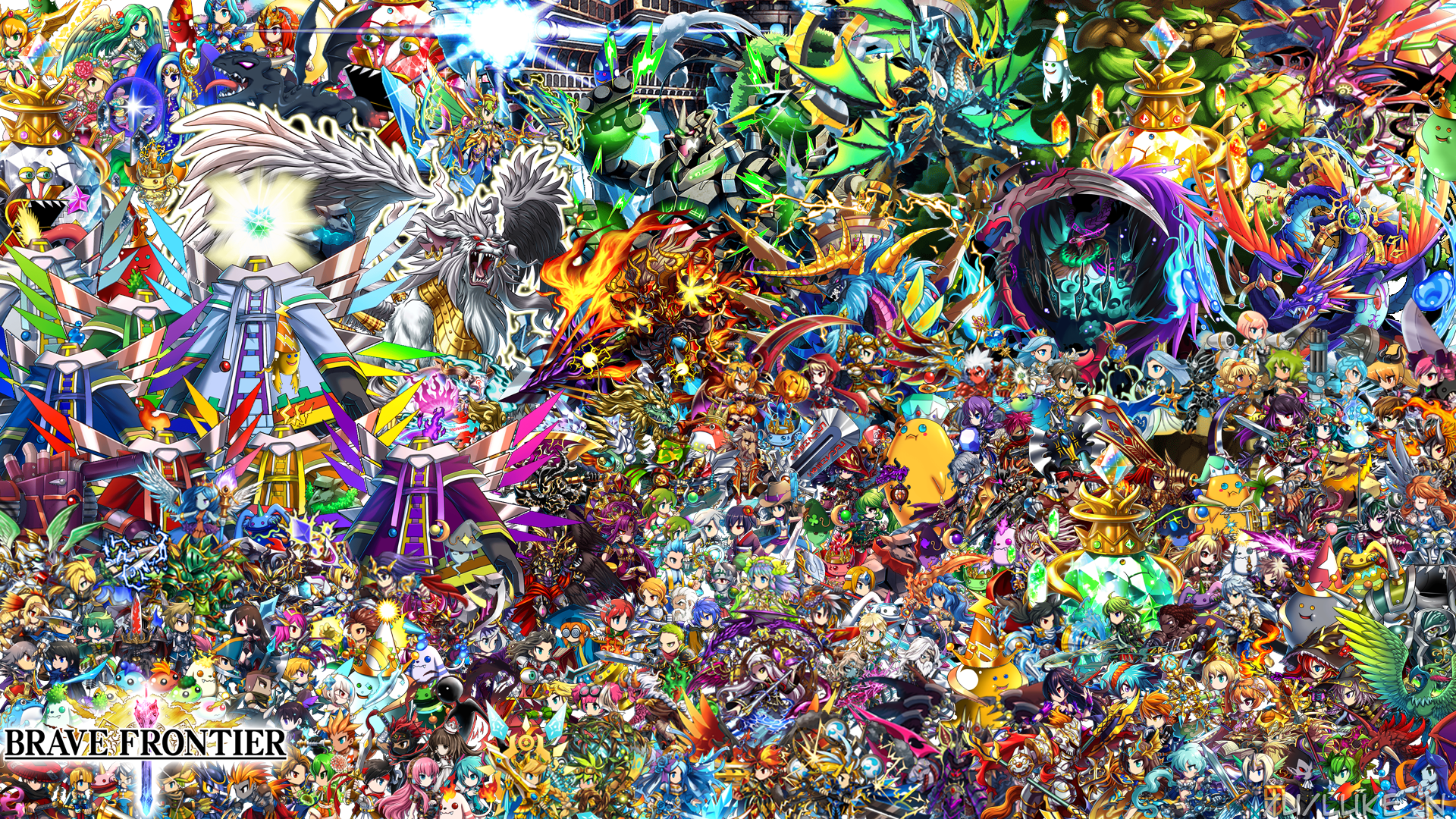 Wallpaper Happy 1st Anniversary Brave Frontier!