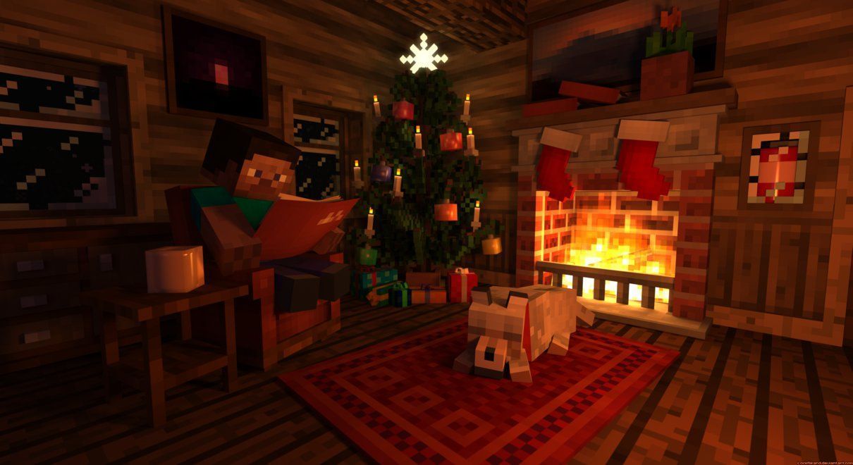 Minecraft Christmas Wallpaper