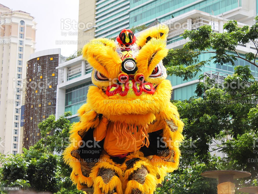 Barongsai Or Dragon Dance Image Now