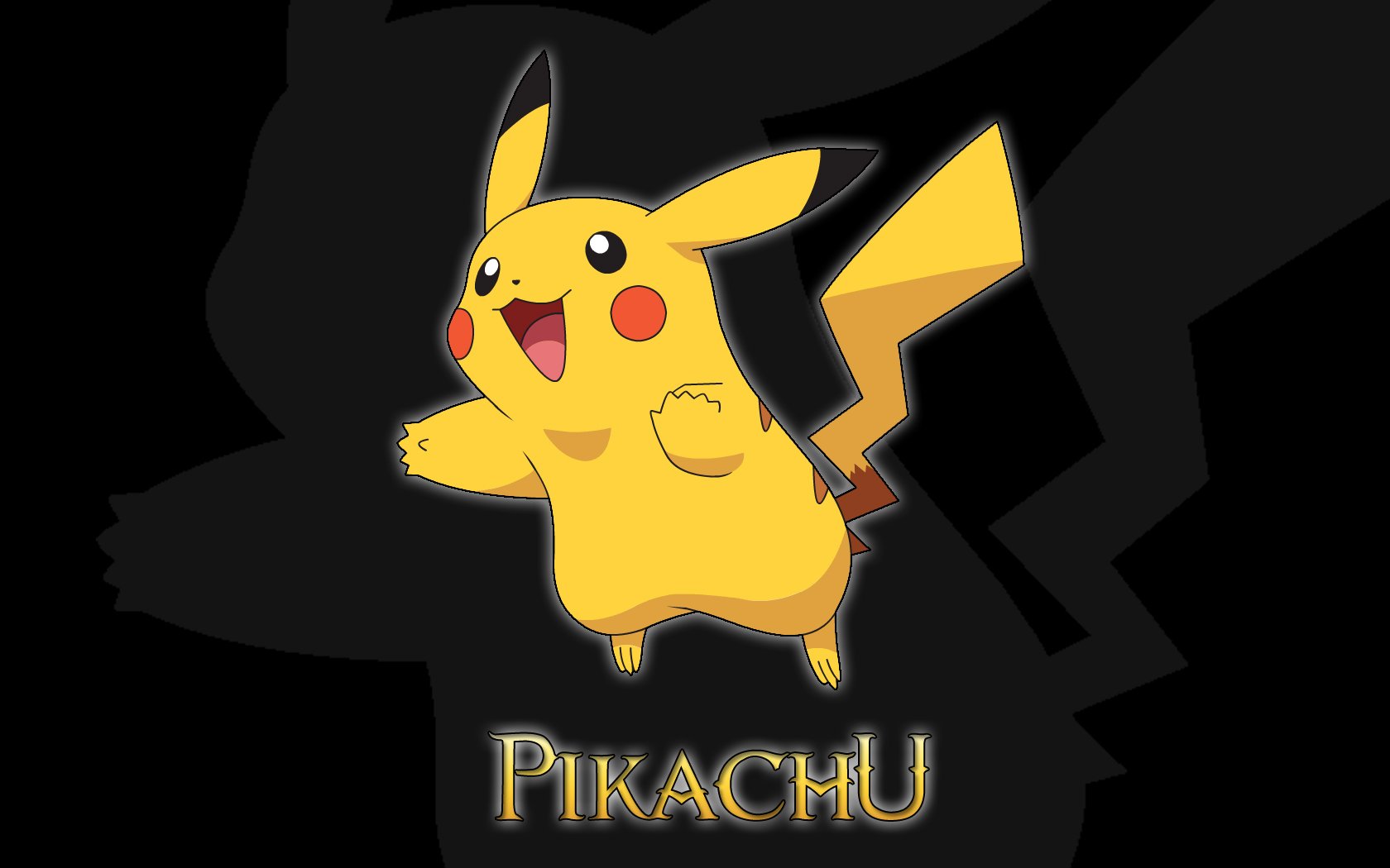 pokemon, Pikachu, Black, Background Wallpaper HD / Desktop and Mobile Background