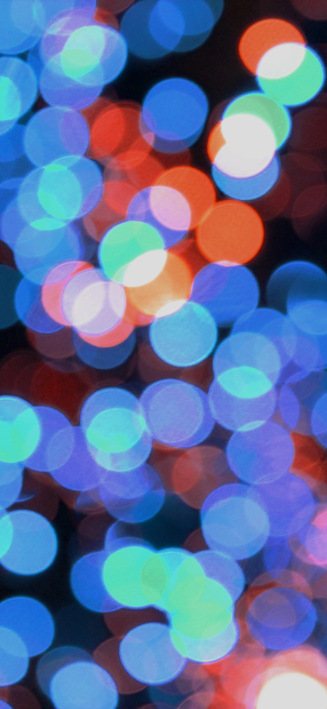 iPhone X wallpaper. bokeh art light blue red pattern