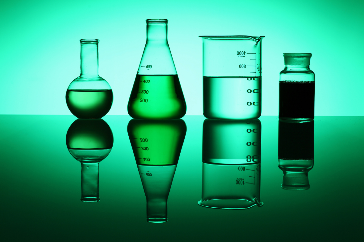 chemistry background green