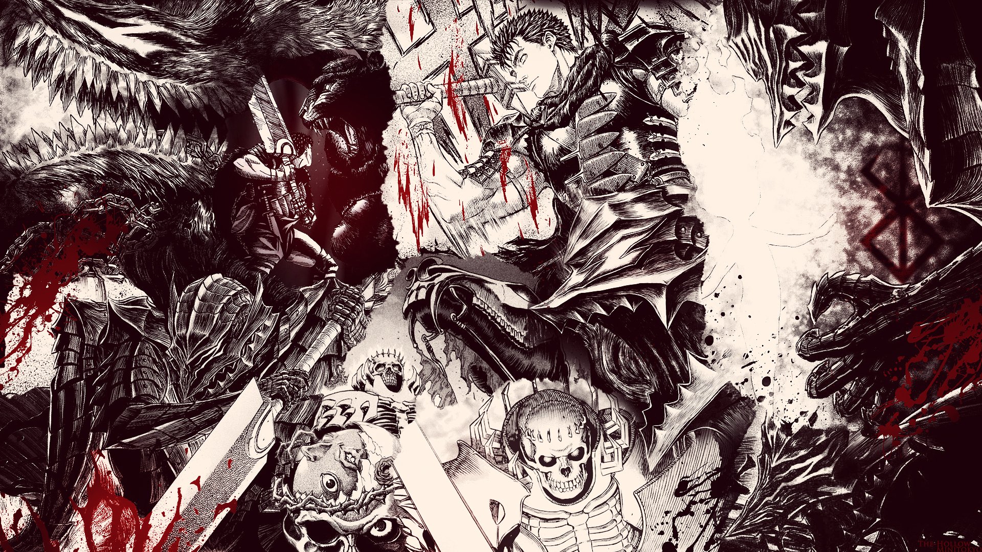 Berserk HD Wallpaper: Guts, Skull Knight & Beherit Unleashedx1080