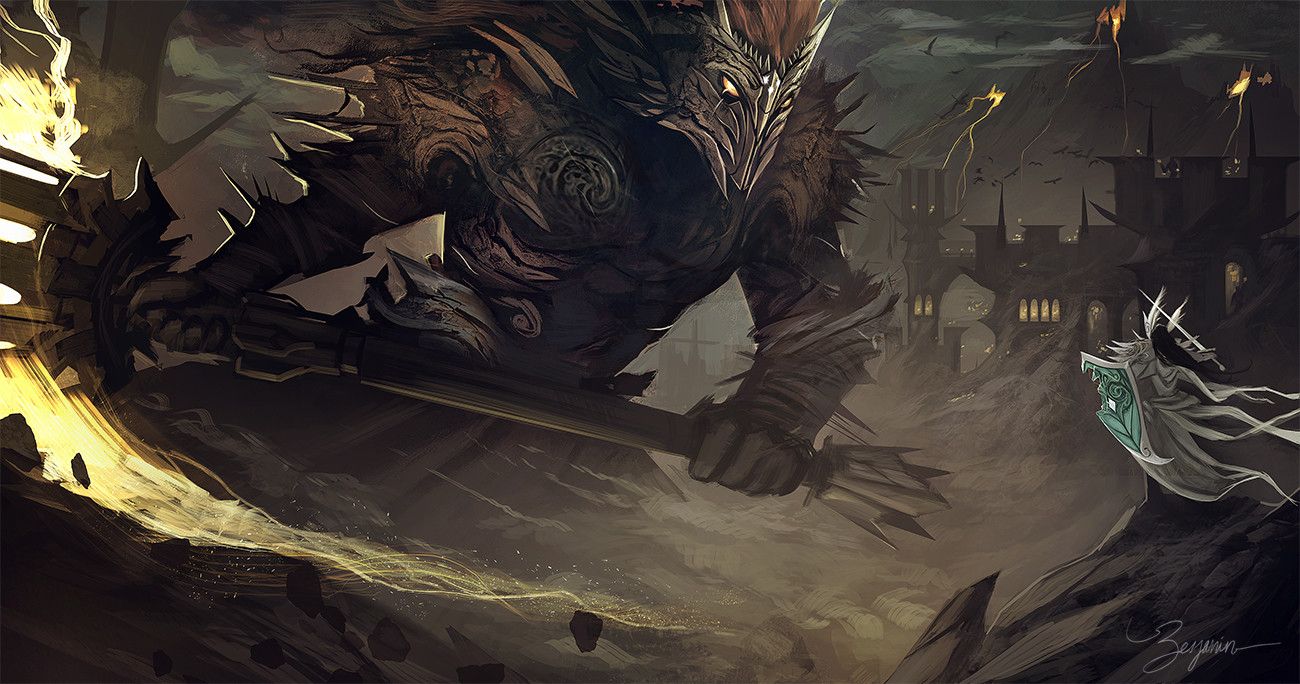 Fingolfin vs Morgoth wallpaper. Morgoth, Middle earth, Tolkien