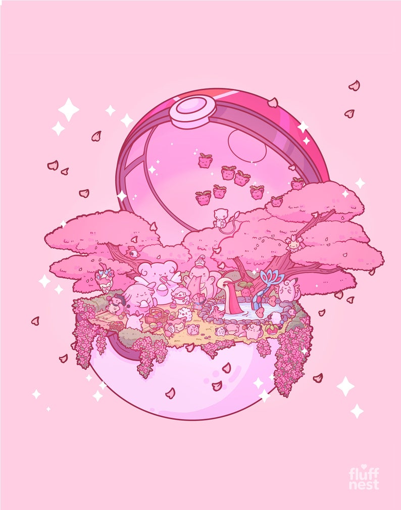 Pokemon Pink Monster 118389 Vector Art at Vecteezy