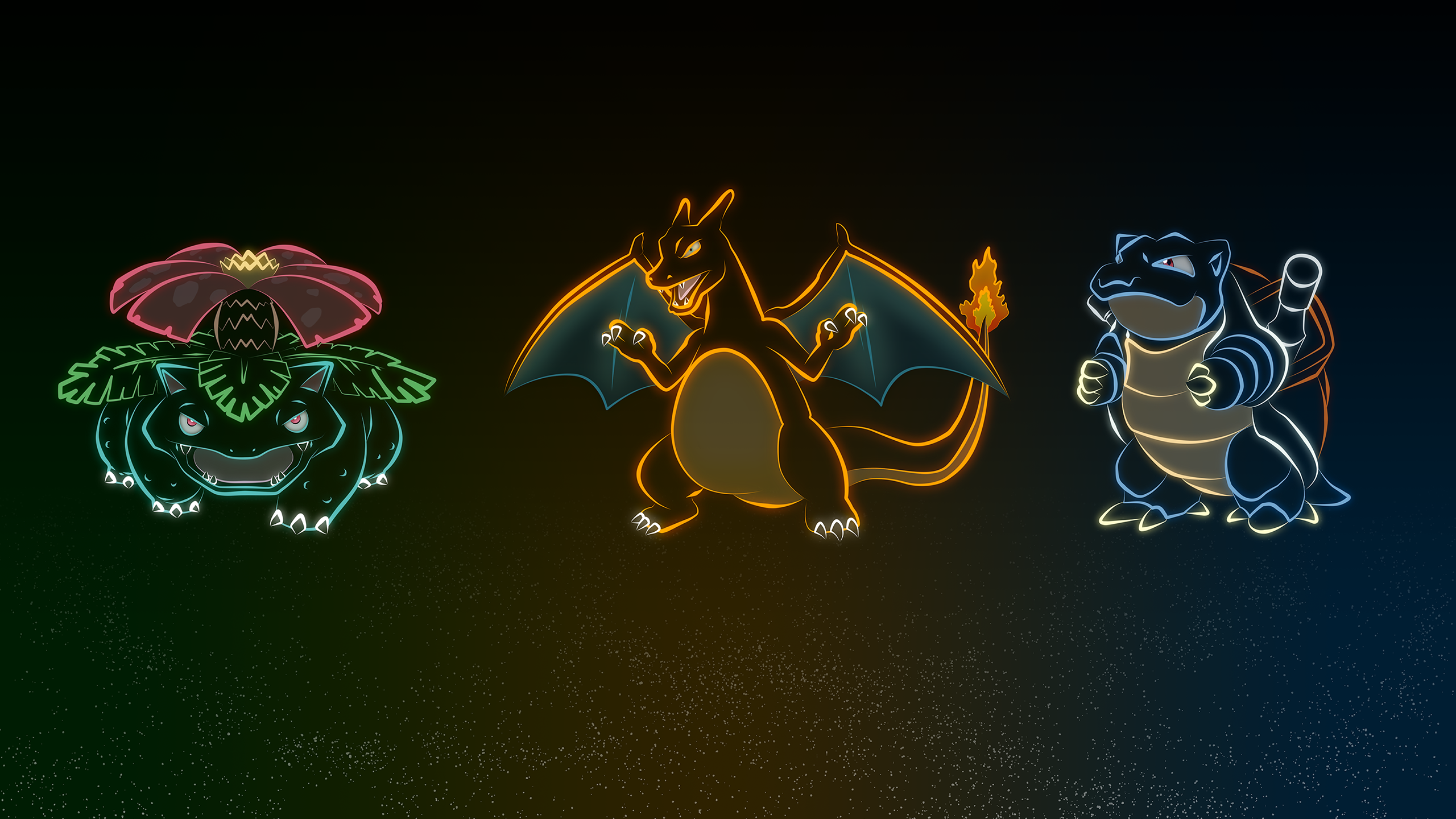 Pokemon Wallpaper In My Neon Lights Art Style