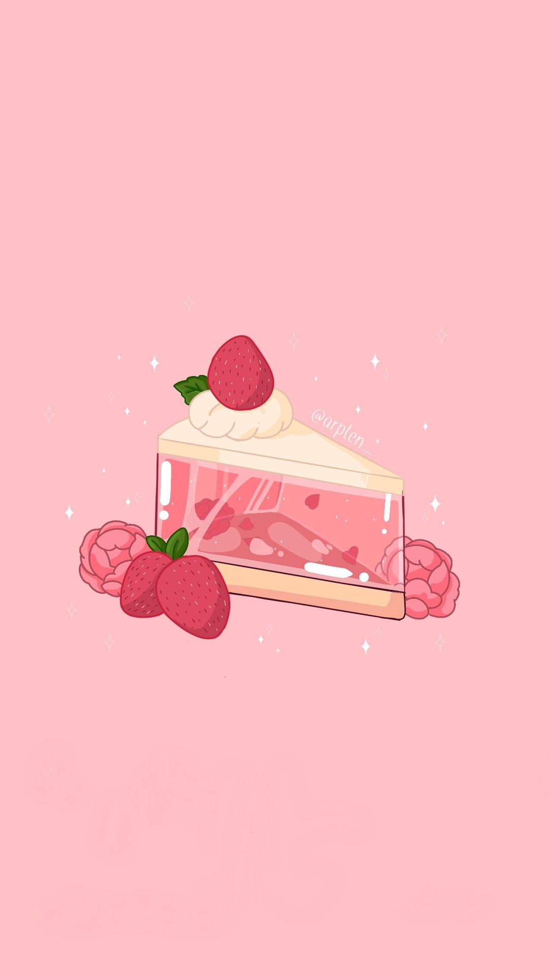 Strawberry cake. Papier basteln ideen, Hintergrundbilder, Roter hintergrund