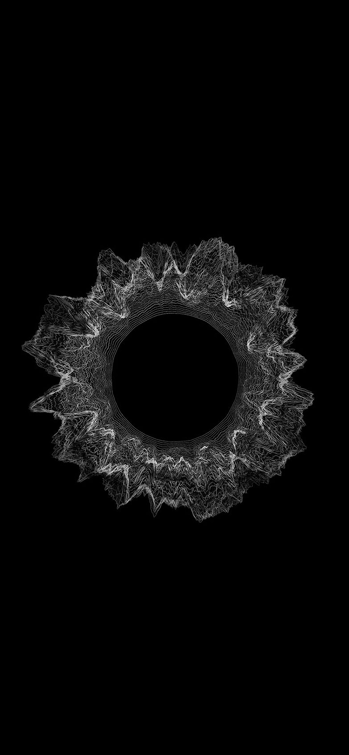 iPhoneXpapers bw circle minimal abstract digital art pattern