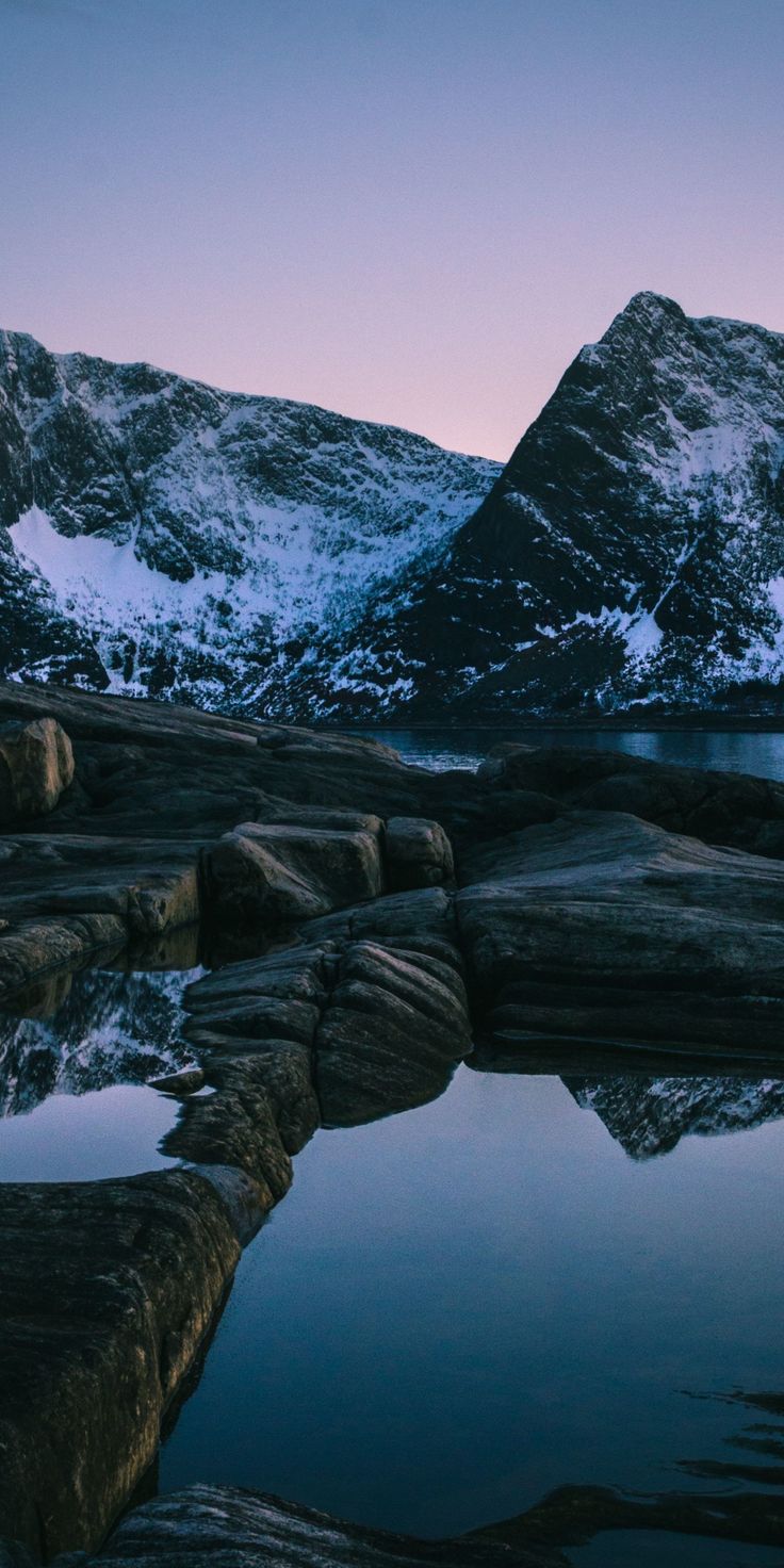 Evening, sunset, lake, mountain, nature, 1080x2160 wallpaper. Norway wallpaper, Nature iphone wallpaper, Norway nature