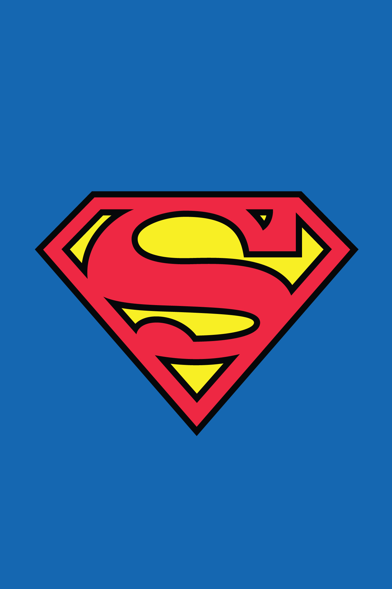 Blue Superman Logo Wallpaper