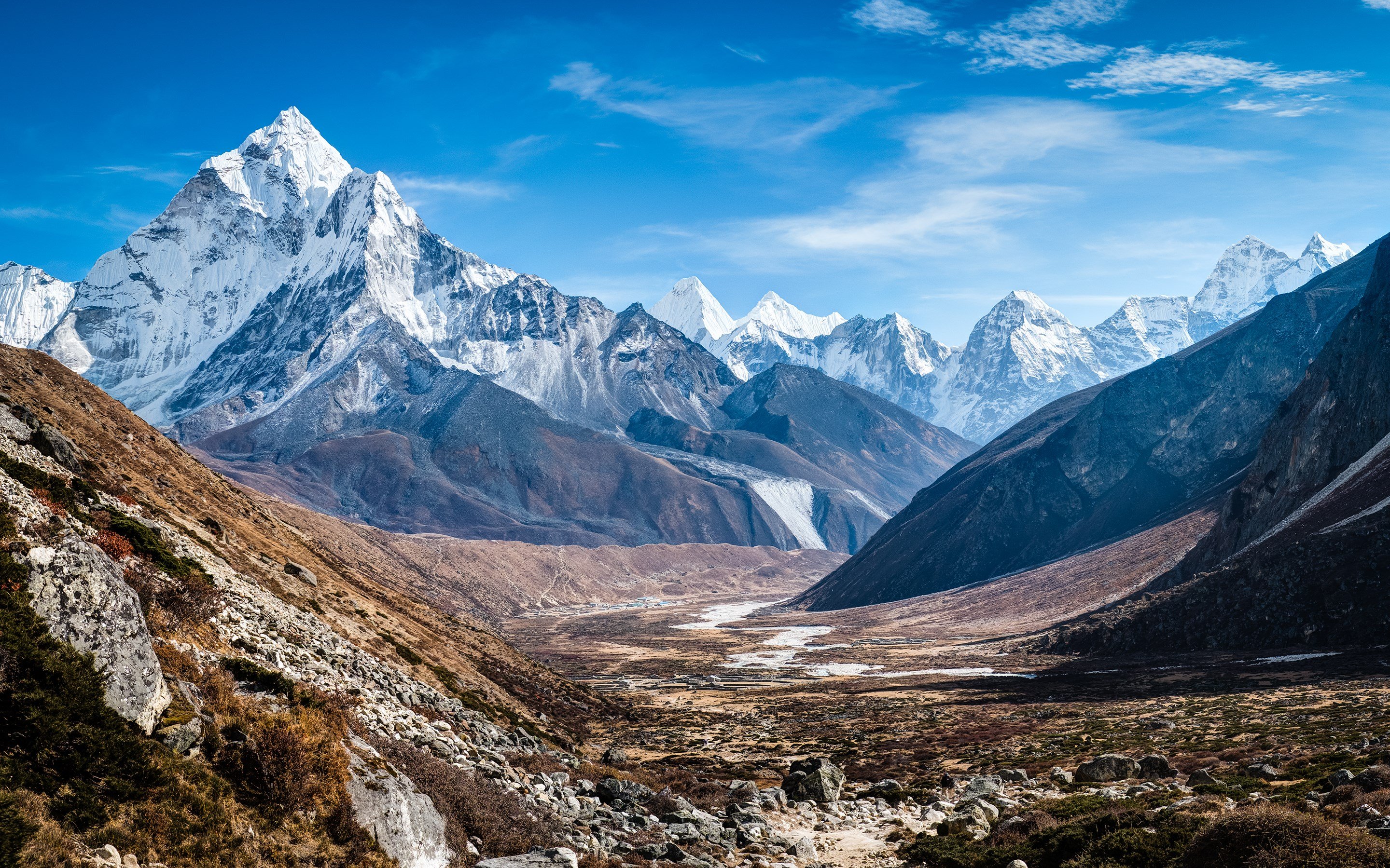 Ama Dablam Himalaya Mountains HD wallpaper