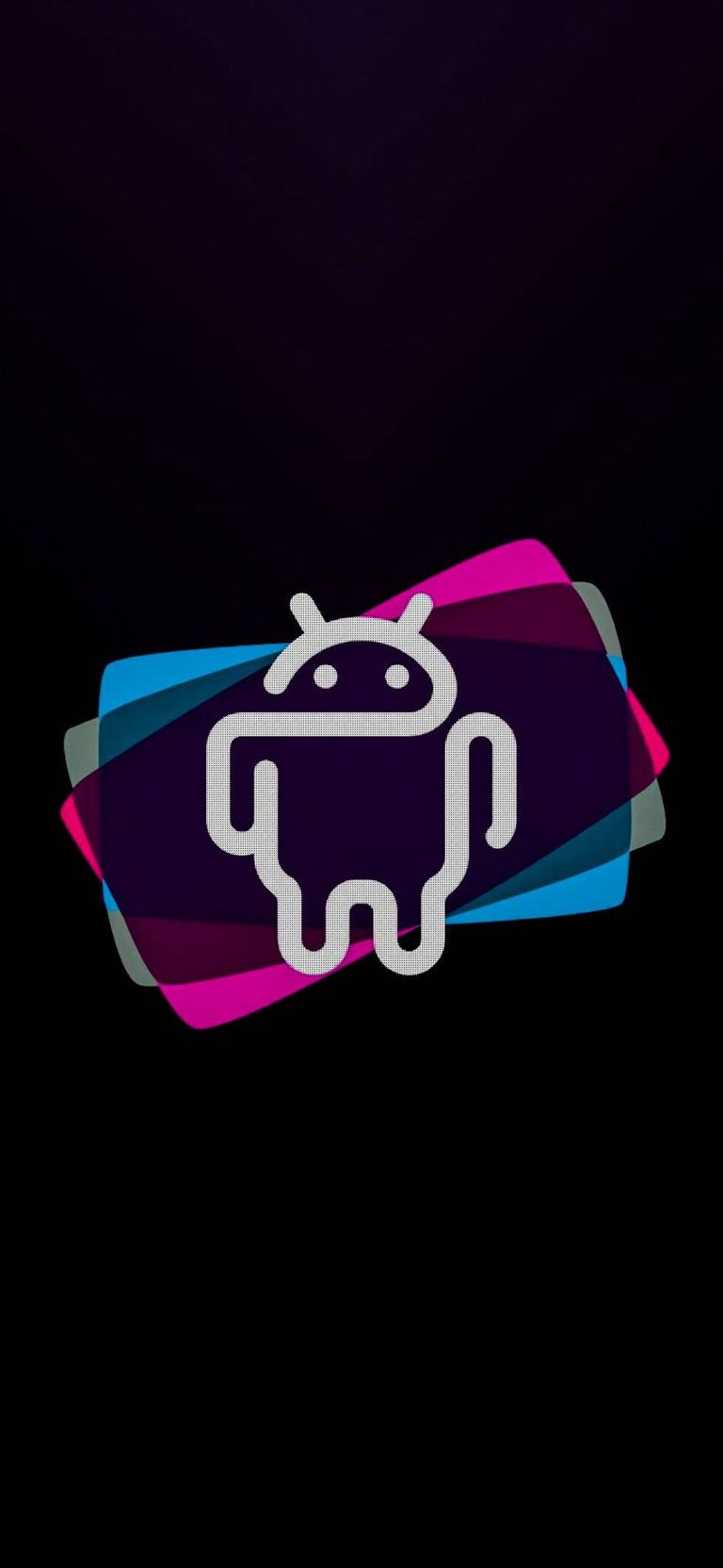 Android Logo AMOLED iPhone Wallpaper 1080×2340