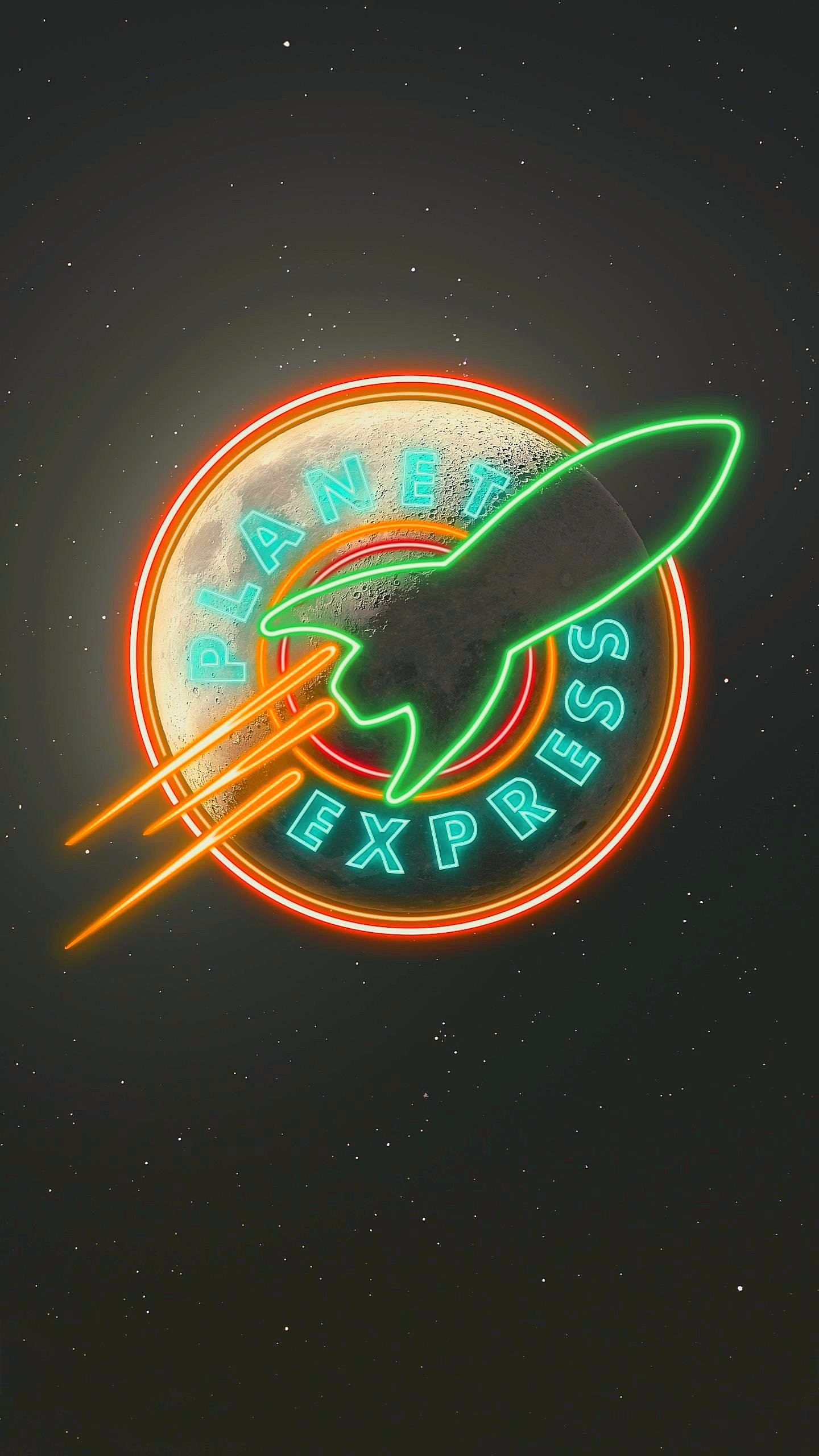 Planet Express Logo iPhone 12 Wallpaper 4K